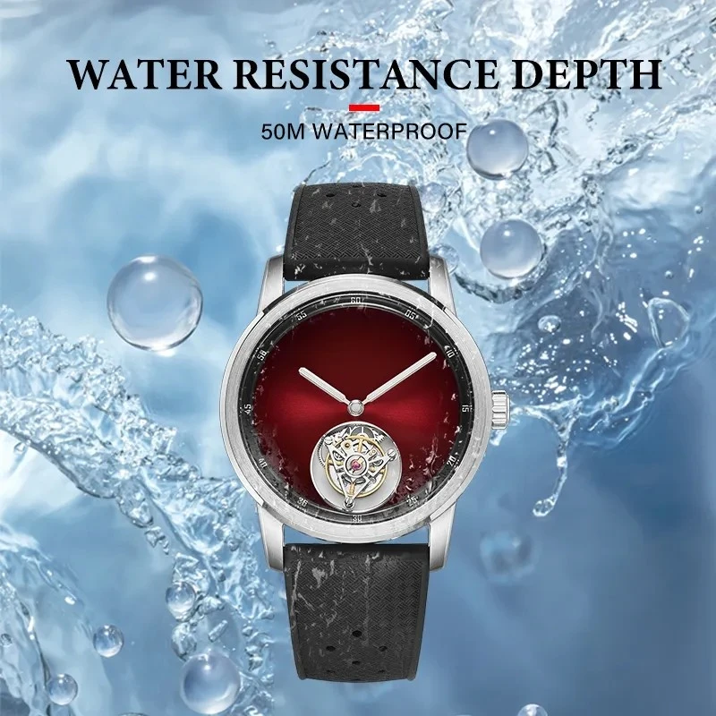 Flying Tourbillon Watch Automatic Mechanical