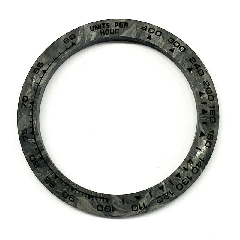 Black carbon fiber bezel