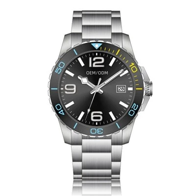 Green Luminous Luxury Steel Mechanical Watch ODM Factory Custom