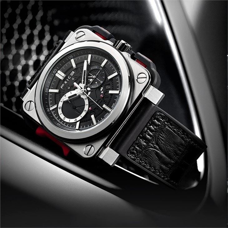 Men Square Automatic Mechanical Watch