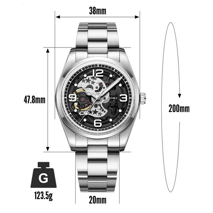 Fully Automatic Mechanical Movement Watch